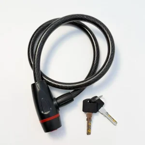 OEM PVC Coated 12*800mm Key Wire Cable Lock Motorcycle E Scooter Bike Bicycle Accessories Lock