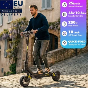 OOTD T08 Foldable Electric Scooter 48V 30KM Range UK US EU Warehouse Adult E Scooter with LED Display Disc Brake