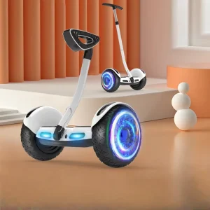 Oem 36v 10 Inch 2 Wheel Self Balancing Scooters With Handle Kids Adult Smart Handle Leg Bar Hover Boards