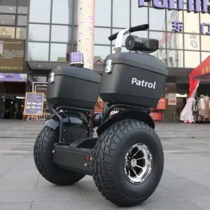 Off-Road Self-Balancing Electric Scooter with Oversized Steel Wheels 36V 150kg Load Capacity for Security Patrol