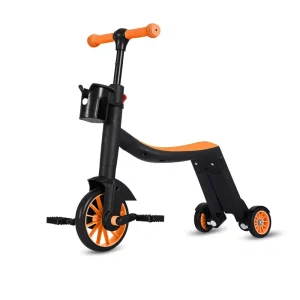 Outdoor Sports Flashing PU 3 Wheels Kids Scooter Height Adjustable Foldable Lean to Steer Children Kick Scooters for Kids ce