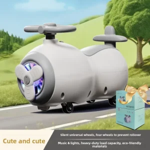 Peanut style Swivel Wobble Car 4 Wheel Scooter with Music and Lighting Anti Rollover Design for 1 3 Year Olds and Adults