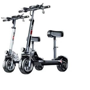 Portable 10 Inch Electric Scooter Adults 48V 500W High Speed Foldable Aluminum Alloy App Controlled Waterproof Kick Scooter City