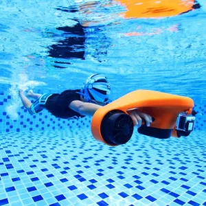 Portable Handheld Electric Underwater Scooter Propeller for Diving Water Park Use 0.5-1.5m/s Speed 30min Runtime