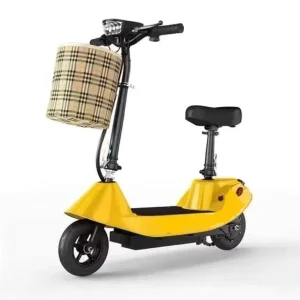 Powerful Motor Foldable Electric Scooter Comfortable Seat Wide Pedal Electric Scooter for Men Women