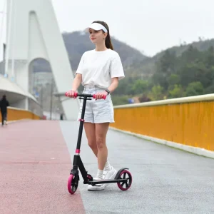 Pro Freestyle 200mm Big Wheel Kick Scooter for Adults Mini Folding with Foot Brake for Children