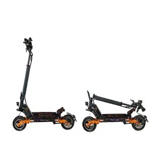 Quick Fold Brushless Electric Scooter 800W Motor 10 Tires Front Suspension 48V 13Ah Battery LED Lights 45km/h Adult