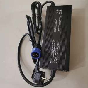 Rated 72V MAX 84v10A Lithium Battery Charger with Round Connector 2+1+5 Electric Bike Scooter DIY Part EU USA Input