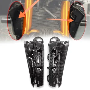 Real Carbon Fiber Radiator Side Cover for MT-09 MT09 Plate Guard Motorcycle Accessories