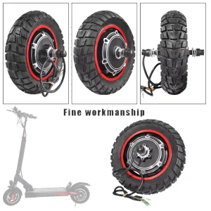 Rear Motor 10 Inch Electric Scooter Replacement Motor 48V 500W/800W with Tires Wheel for KUGOO M4