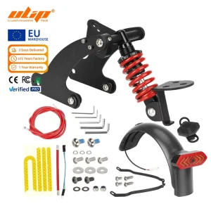 Rear Shock Absorber Kit with Taillight Fender Waterproof for Pro Pro2 Scooter Rear Suspension