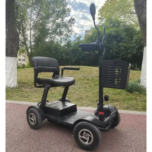 Reverse Durable Heavy Duty Folding Electric Mobility Scooter 200kg Capacity Waterproof Brushless Motor 4 Wheels Portable Battery