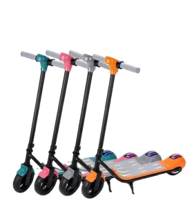 Safe Modern Electric Scooter for Kids Two Wheels 110W Power 5-8KM Range Foot Brake Lightweight Outdoor Use