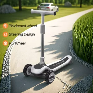 Safety Design Kick Scooter Adjustable Height Balance Training 3 PU Wheels 3 in 1 Children Foot Scooter