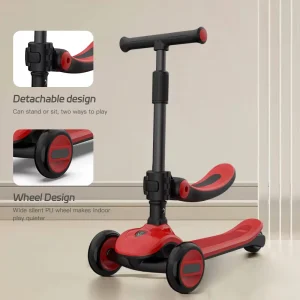 Safety Design Kick Scooter Aluminum Alloy Foldable Handle Tri Scooter for Kids