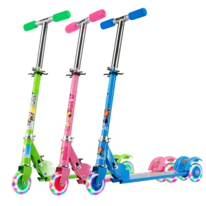 Scooter Factory Price Three Flash Wheel Toy Scooter Baby Kids Adjustable Children Foot Scooter