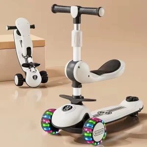 Scooter for Children 1 8 Years Old Boys and Girls with Pedal Plastic 3 Wheels Scooter Kids Can Ride on the Scooter