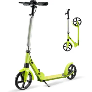 Scooter for Kids with Hand Brake Foldable Kick Scooter for Ages 6 12 Lightweight Scooter for Boys with 4 Adjustable Heights