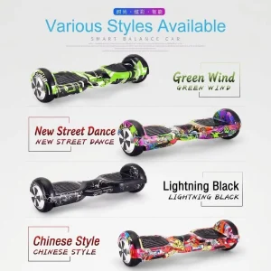 Smart Self Balancing Electric Scooter with Bluetooth Speaker Colorful Marquee Lights Gift for Teens