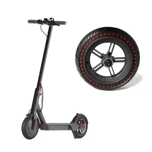 Solid Tire for M365 1S Pro Electric Scooter 8 1/2×2 Rear Wheel Solid Tire Durable Red Dot Accessory for Kick Scooters
