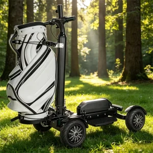 Stable 4-Wheel Golf Scooter Comfortable Ride Steady Grip Durable Golf Cart Golf Buggy LSV