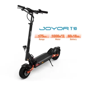 T10 Electric Scooter for Adults 1000W*2 Dual Motor Off Road Foldable Oil Brake Dual Suspension 18ah Battery Capacity 1