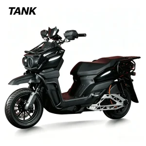 TANK 1000W Long Range Waterproof Electric Motorcycle 48V/60V/72V 10″ Tire Heavy Duty Electric Scooter for Adults