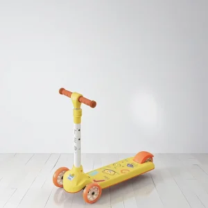 Teddy Bear Large Wheel Kids Scooter Self Balance Folding Scooter 3 Wheels Spring New Kids Scooter for Children