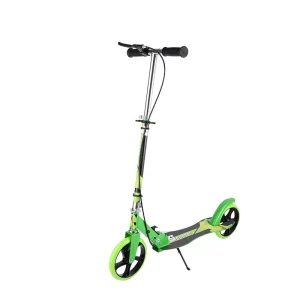 Teens Adult Outdoor Foldable Iron Scooter Adjustable Handlebar 2 Wheel Kick Scooters With Hand Brake