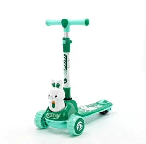 Three-Wheel Kick Scooter Colorful Design New Style Widened Footboard Height Adjustable for Export Boys