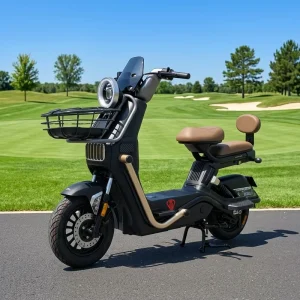 Trendy Durable 650W 14″ Electric Moped Lightweight 40-50km Scooter Waterproof Shock Absorption OEM Factory Custom