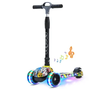 Trotinette Enfants Baby Products Toys Kids’ Scooters Light Up 3 Wheesl Kick Scooter for Toddlers Children Ages 3 12 Boys & Girls
