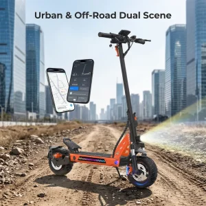 Tufront Latest Model 1000W Motor Foldable Electric Scooter Two-Wheel Powerful Fat Tire Adult Electric Scooter