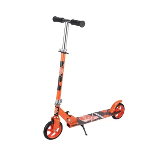 Two PU Wheels Folding Dirt Scooter Foot Pedal Iron Material Kick Scooter for Kids