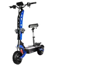Two Wheel Electric Scooter 6000W 60V 90KM Range Foldable Waterproof Off Road Dual Motor Seat 200kg 35AH Lithium Sensor