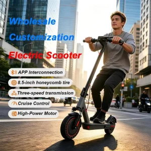 Two-wheel Foldable Electric Scooter 10-20Ah Lithium Battery Long Range Commuting E-Scooter Aluminum Alloy Portable Kick Scooter