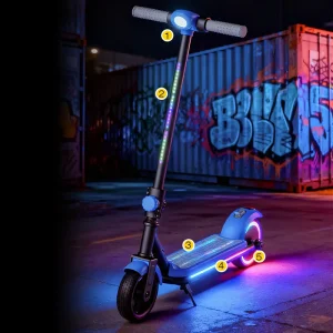 Two-wheeled Kids Electric Scooter 2.6ah Battery 150w Motor Kick Foot Scooters for Child