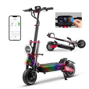 US Stock 60V 6000W Dual Motor Electric Scooter 38Ah Battery 85KM/H Max Speed All-Terrain Tire 150kg Load Capacity for Certified