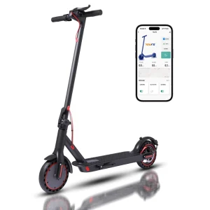 US Stock Electric Scooter 8.5″ Puncture Proof Tire 350W 36V 30KM Range Foldable Dual Brake