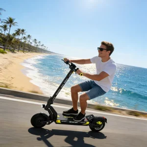 US Stock Foldable Electric Scooter Adults Dual Motor 10 Inch Vacuum Tires 75km/h Fast Speed with Front Rear LED Lights
