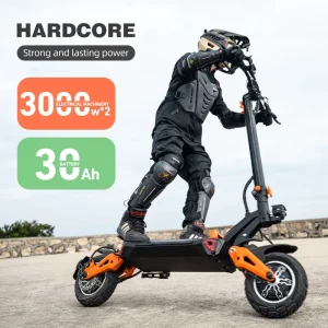 US UK EU Stock High Speed Dual Motor 3000w*2 Foldable Electric Scooter 60v/30ah Off-Road 11inches Wheels 80-90km Long Range