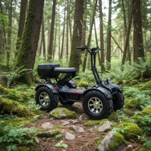 Unisex Adults 10000W Off-Road Electric Scooter 60V 60Ah Foldable ATV New Condition Smart Electronic Mobility Golf Trolleys
