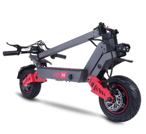 Unisex Two-wheel Brushless Electric Scooter Detachable Seat Foldable Design Lithium Battery Aluminum Alloy Frame