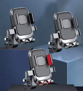 Universal Aluminum Alloy Shockproof Multifunctional Phone Holder Anti Fall Bike Riding Cellphone Mount Motorcycle Accessories