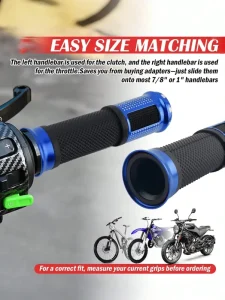 Universal Motorcycle Handlebar Grips Colorful Aluminum Alloy Dirt Bike Scooter Modified Accessories