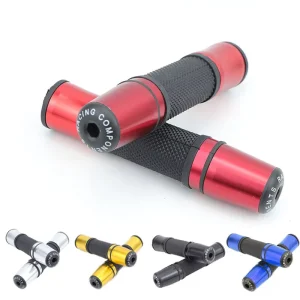 Universal Motorcycle Handlebar Throttle Grips Aluminum Alloy Rubber Waterproof Cylindrical Accessories