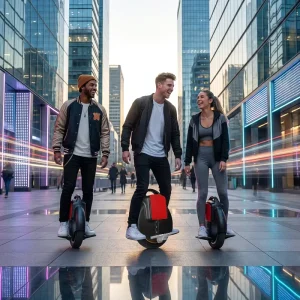 Urban Commuter Electric Unicycle 14-Inch One Wheel Scooter 350W 60V Self Balancing Smart Scooter