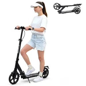 Urban Folding Mobility Foot Scooter Collapsible Portable Self Balancing Adjustable Kick Scooter Foot Scooter for Adult