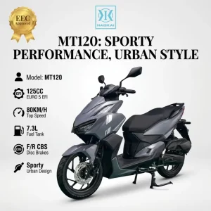Vario 125cc Gas Scooter New Design 80km/h Max Speed Air Cooled Engine Disc Brake for Adults EPA Certified