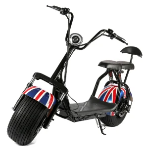 Wide Tire Electric Scooter 60V 1000W Fat Tire Electric Scooter with Lithium Battery